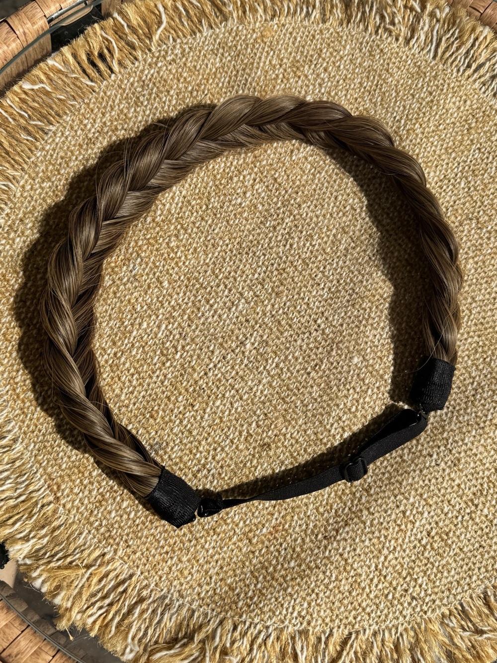 Braided Vintage Brown Hair Headband Brand New